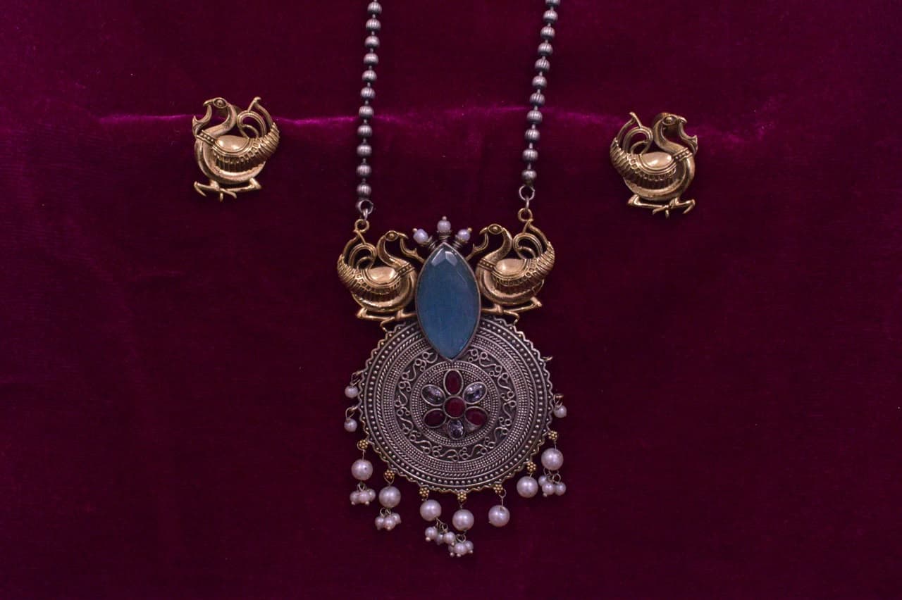 Royal Rajputana Oxidised Maang Tikka