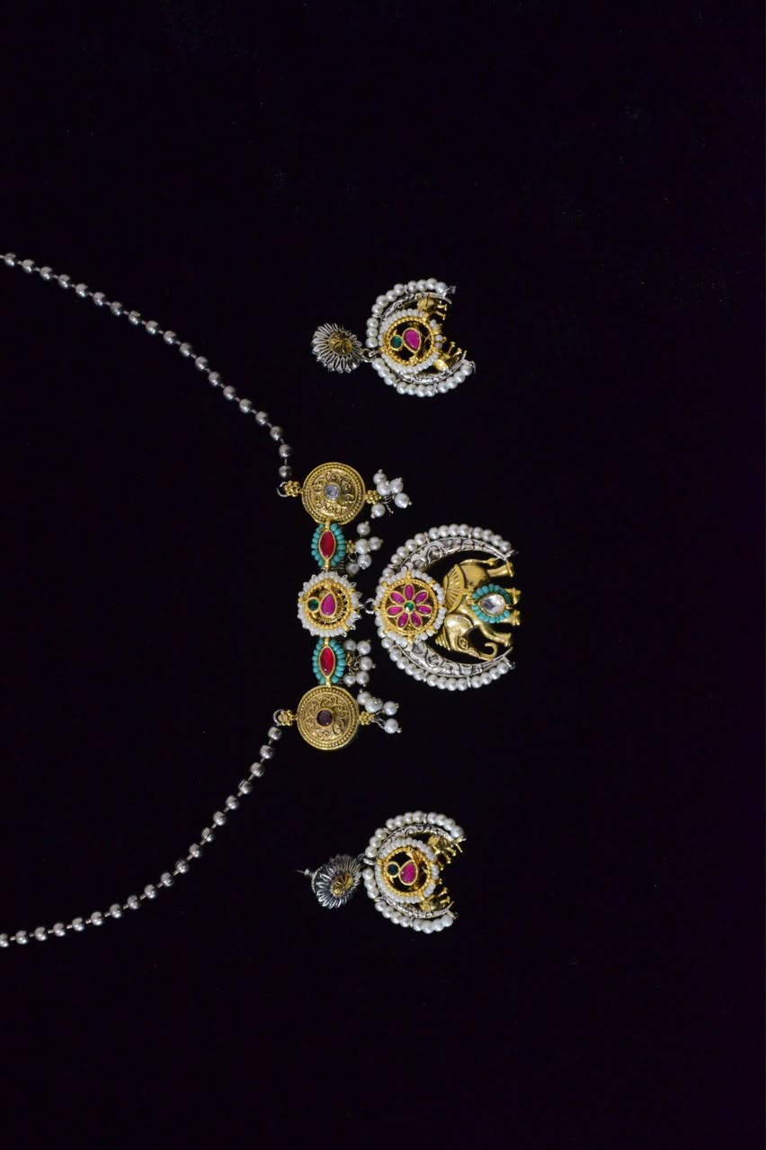 Antique Oxidised Bangle Set
