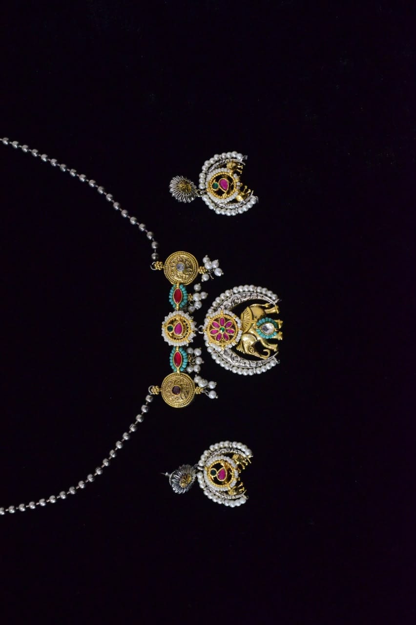 Antique Oxidised Bangle Set